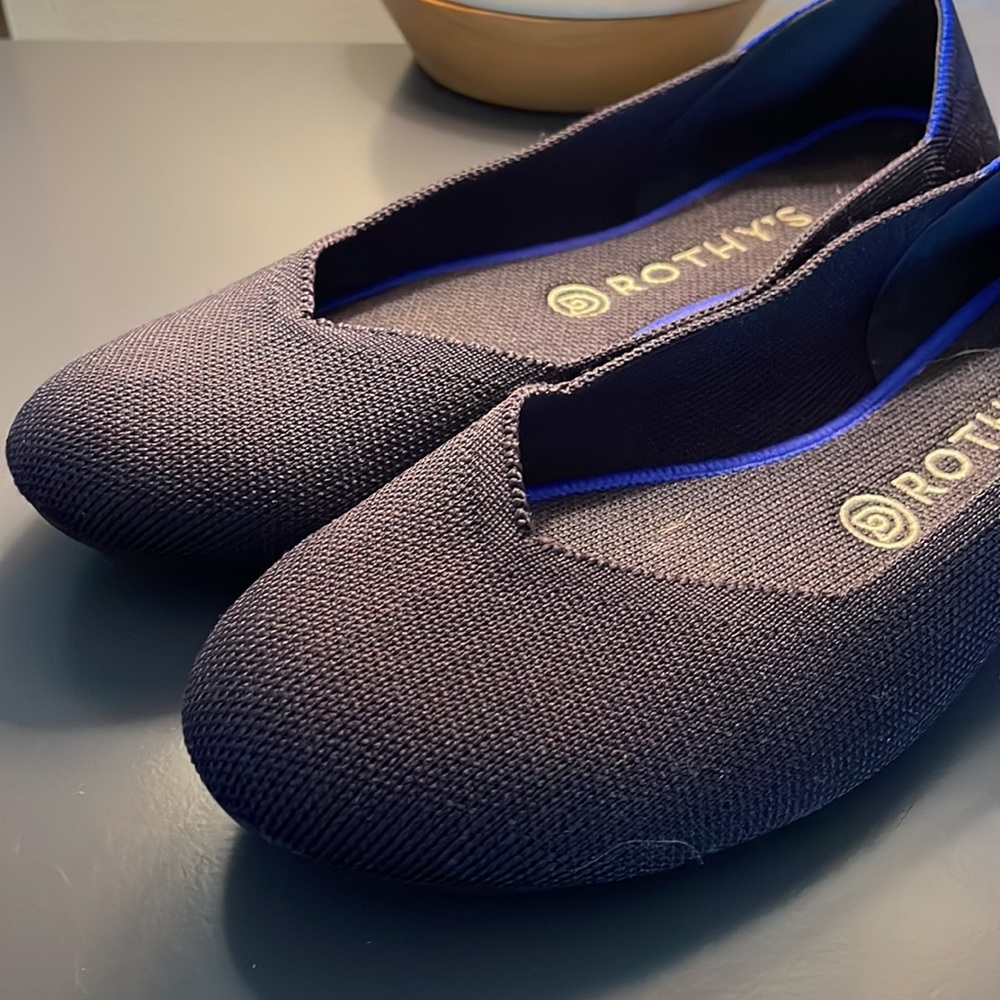 Rothy’s flats navy